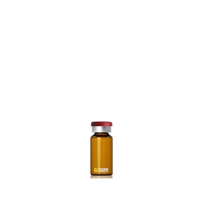 10 ml Amber Cam Flekon Vial Si�e K�rm�z� Flipoff Kapak