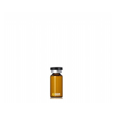 10 ml Amber Cam Flekon Vial Si�e Siyah Flipoff Kapak