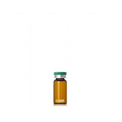 10 ml Amber Cam Flekon Vial Si�e Ye�il Flipoff Kapak