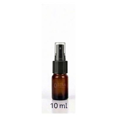 10 ml Amber Cam �i�e Siyah Parmak Sprey