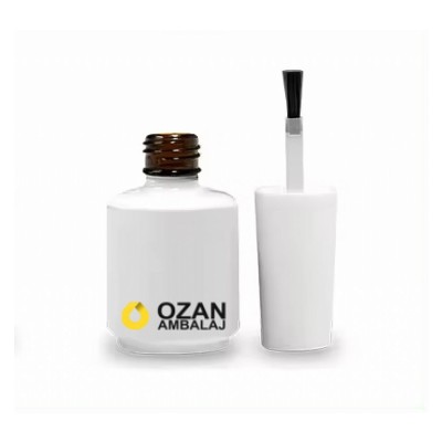 10 ml Beyaz Cam Oje �i�esi 