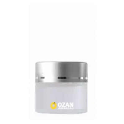 10 ml Buzlu Cam Krem Kavanozu G�m�� Kapak Toptan