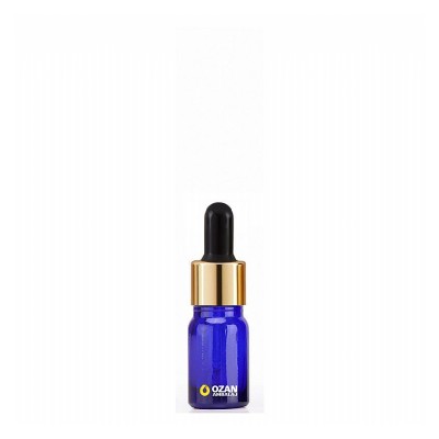 10 ml Mavi Cam �i�e Gold Siyah Damlal�k