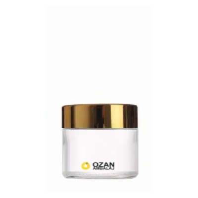 10 ml �effaf Cam Krem Kavanozu Gold Kapak Toptan