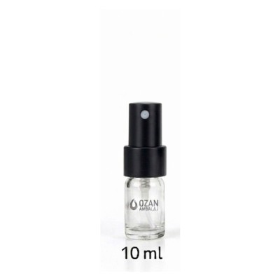 10 ml �effaf Cam �i�e Siyah Metal Parmak Sprey