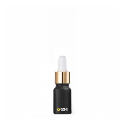 10 ml Siyah Cam �i�e Gold Beyaz Damlal�k Toptan �thal