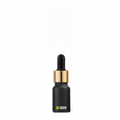 10 ml Siyah Cam �i�e Gold Siyah Damlal�k Toptan �thal