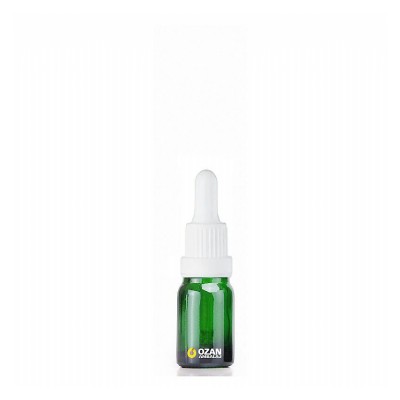 10 ml Ye�il Cam �i�e Beyaz Kilitli Damlal�k