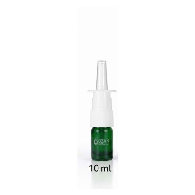 10 ml Ye�il Cam �i�e Beyaz Nasal Sprey - Burun Sprey