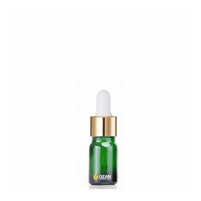 10 ml Ye�il Cam �i�e Gold Beyaz Damlal�k