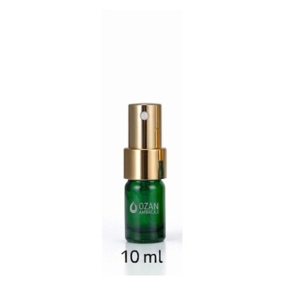 10 ml Ye�il Cam �i�e Gold Parmak Sprey