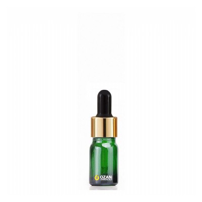 10 ml Ye�il Cam �i�e Gold Siyah Damlal�k