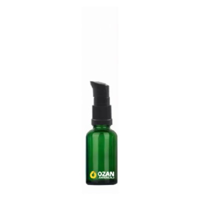 10 ml Ye�il Cam �i�e Siyah Krem Losyon Pompas�