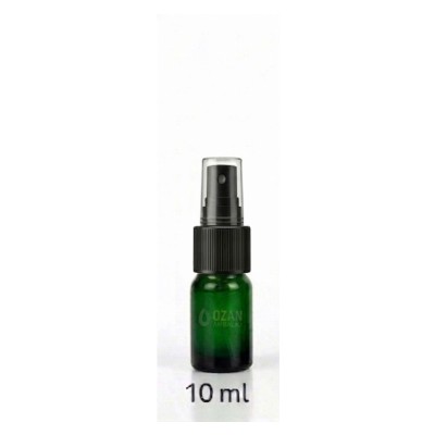 10 ml Ye�il Cam �i�e Siyah Parmak Sprey