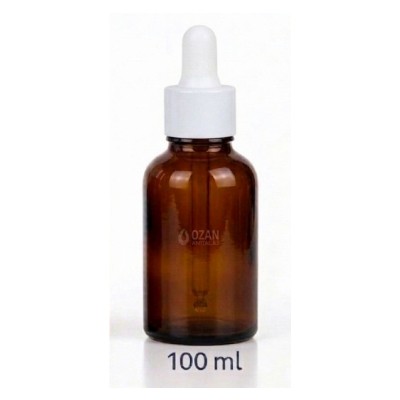100 ml Amber Cam �i�e Beyaz Damlal�k