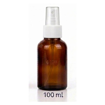 100 ml Amber Cam �i�e Beyaz Parmak Sprey