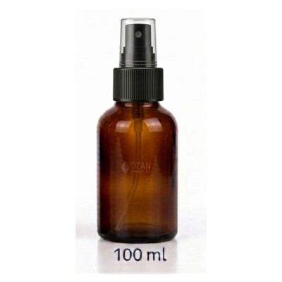 100 ml Amber Cam �i�e Siyah Parmak Sprey