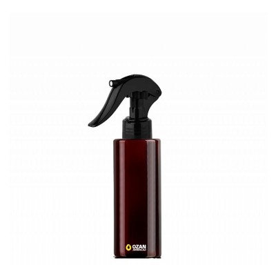 100 ml Amber Silindir Pet �i�e Siyah Trigger Spreyli Toptan