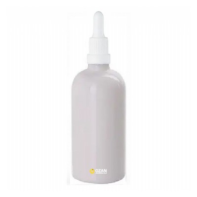 100 ml Beyaz Cam �i�e Beyaz Kilitli Damlal�k Toptan �thal