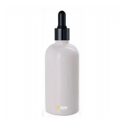 100 ml Beyaz Cam �i�e Siyah Damlal�k Toptan �thal