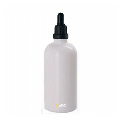 100 ml Beyaz Cam �i�e Siyah Kilitli Damlal�k Toptan �thal