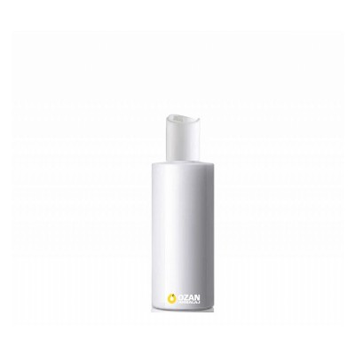100 ml Beyaz Polietilen �i�e Beyaz Disctop Kapakl� Silindir HDPE �i�e