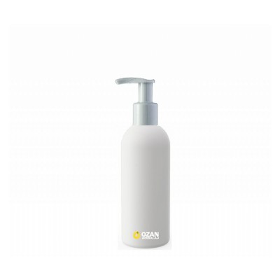 100 ml Beyaz Polietilen �i�e Beyaz Pompal� Boston HDPE �i�e