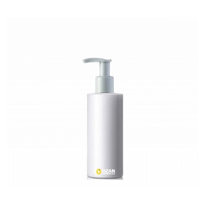 100 ml Beyaz Polietilen �i�e Beyaz Pompal� Silindir HDPE �i�e