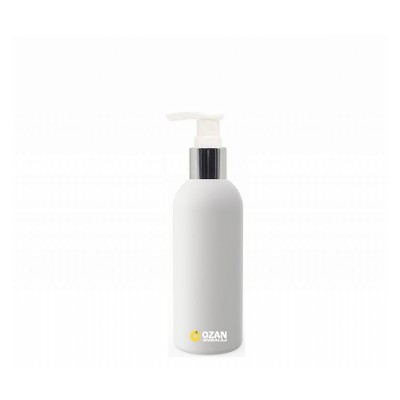 100 ml Beyaz Polietilen �i�e G�m�� Pompal� Boston HDPE �i�e