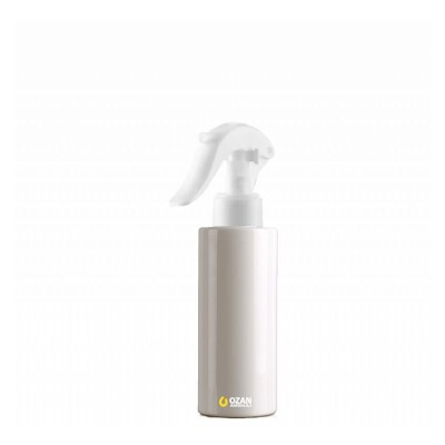 100 ml Beyaz Silindir Pet �i�e Beyaz Trigger Spreyli Toptan
