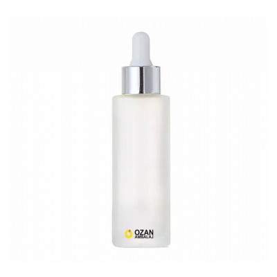 100 ml Buzlu Silindir Cam �i�e G�m�� Damlal�kl� 