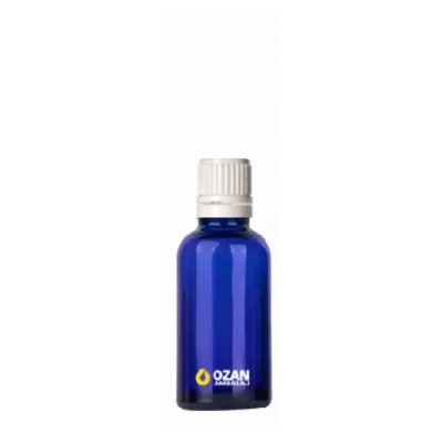 100 ml Mavi Cam �i�e Euro Beyaz Kilitli ��ten Damlal�k