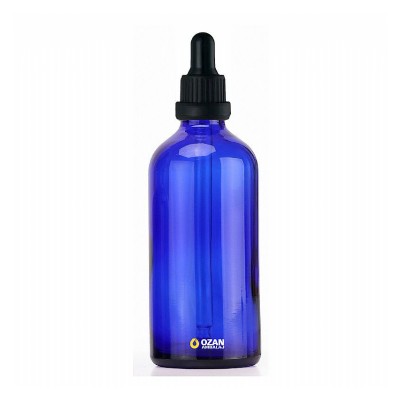 100 ml Mavi Cam �i�e Siyah Kilitli Damlal�k