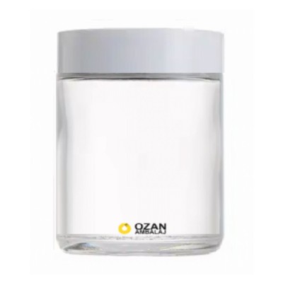 100 ml �effaf Cam Krem Kavanozu Beyaz Kapak Toptan
