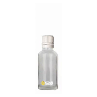 100 ml �effaf Cam �i�e Euro Beyaz Kilitli ��ten Damlal�k