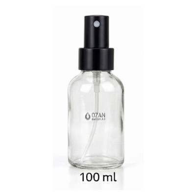 100 ml �effaf Cam �i�e Siyah Metal Parmak Sprey