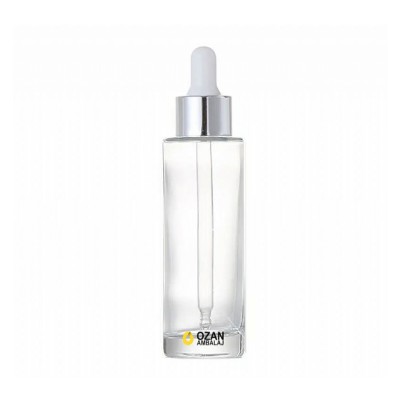 100 ml �effaf Silindir Cam �i�e G�m�� Damlal�kl� 