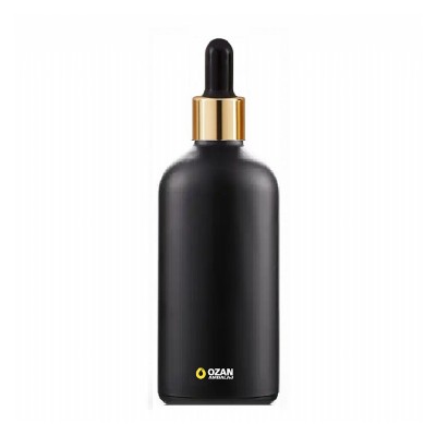 100 ml Siyah Cam �i�e Gold Siyah Damlal�k Toptan �thal