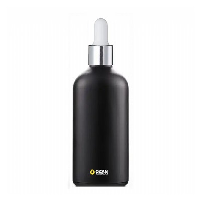 100 ml Siyah Cam �i�e G�m�� Beyaz Damlal�k Toptan �thal