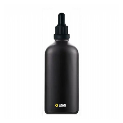 100 ml Siyah Cam �i�e Siyah Kilitli Damlal�k Toptan �thal