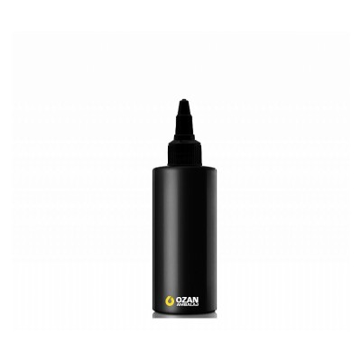 100 ml Siyah Polietilen �i�e Siyah Asans�r Kapakl� Silindir HDPE �i�e