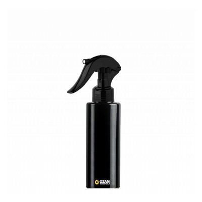 100 ml Siyah Silindir Pet �i�e Siyah Trigger Spreyli Toptan