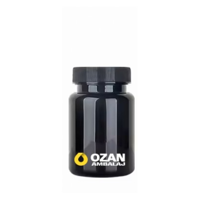 100 ml Siyah Transparan Tablet Kaps�l �i�esi 