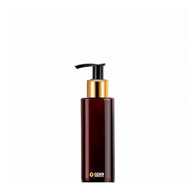 100 ml Toptan Amber Silindir Pet �i�e Gold Siyah Losyon S�v� Sabun Pompas�