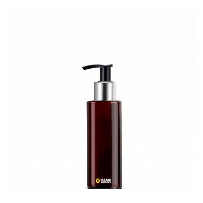 100 ml Toptan Amber Silindir Pet �i�e G�m�� Siyah Losyon S�v� Sabun Pompas�