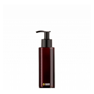 100 ml Toptan Amber Silindir Pet �i�e Siyah Losyon S�v� Sabun Pompas�
