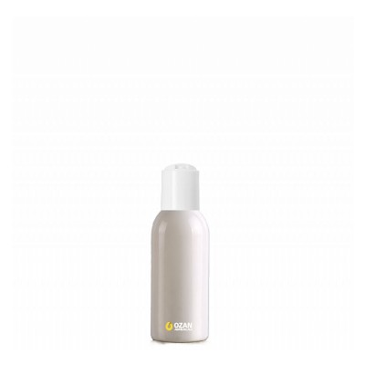 100 ml Toptan Beyaz Pet �i�e Beyaz Disctop Kapak