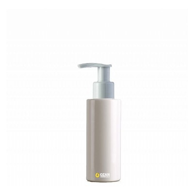 100 ml Toptan Beyaz Silindir Pet �i�e Beyaz Losyon S�v� Sabun Pompas�