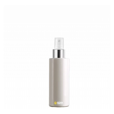 100 ml Toptan Beyaz Silindir Pet �i�e G�m�� Beyaz Parmak Spreyli