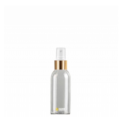 100 ml Toptan �effaf Pet �i�e Gold Beyaz Parmak Spreyli